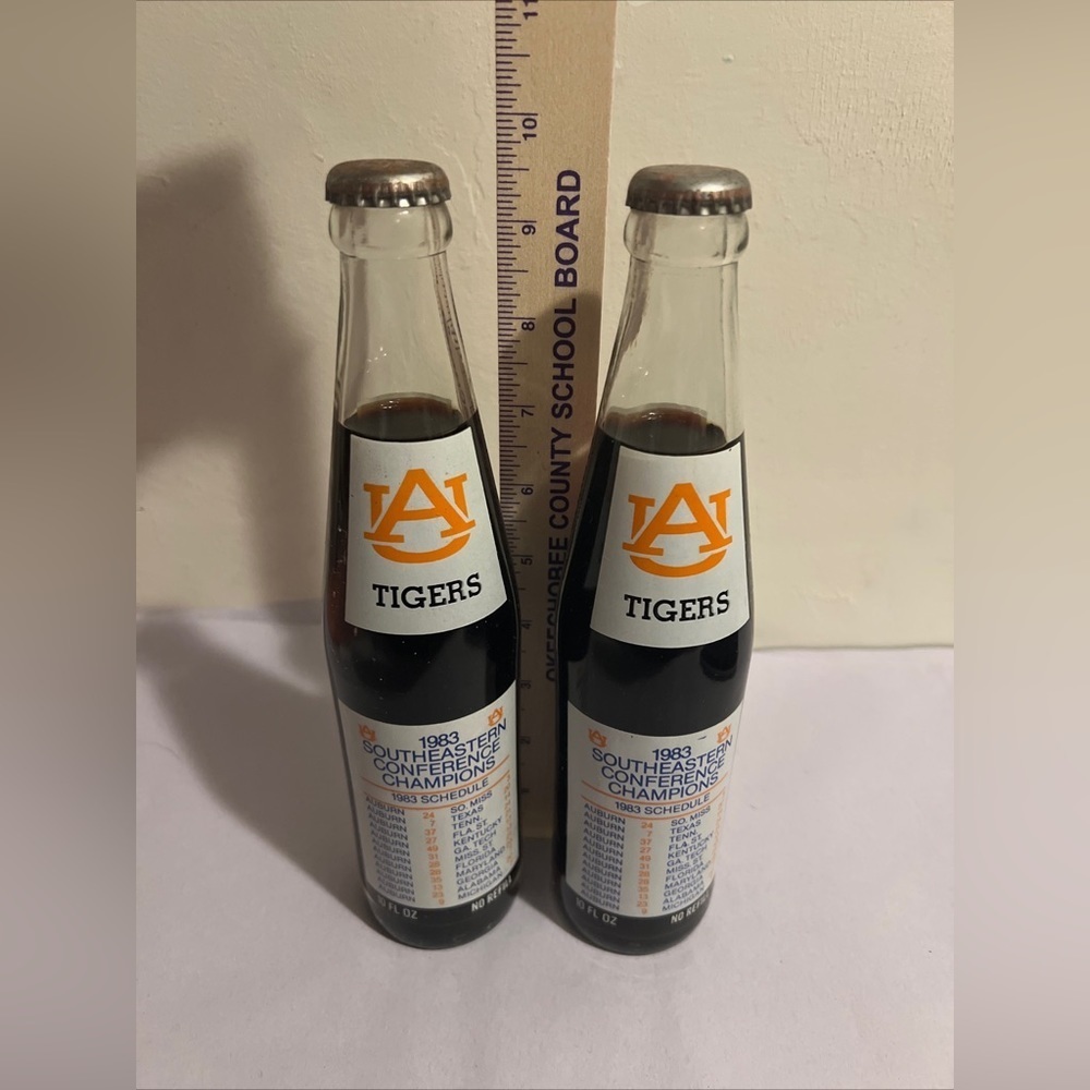 1983 Auburn Tigers SEC & Sugar Bowl Championship Commemorative Coke Bottles 2 - Picture 3 of 7